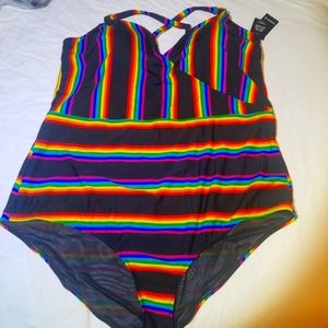 41PC RAINBOW STRIPE SURPLICE